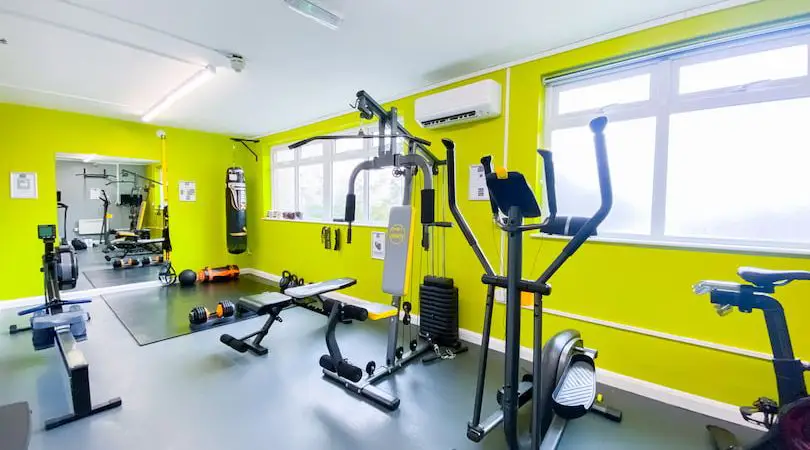 Indoor gym for visitors