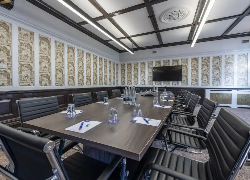 Meeting room with boardroom style table