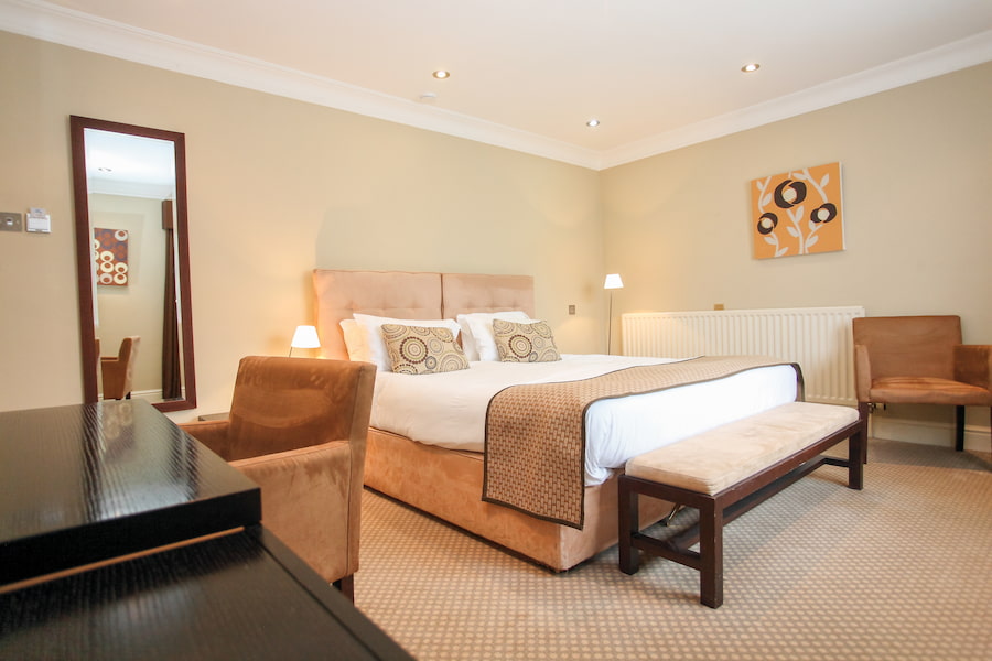 One of the bedrooms at Highgate showcasing its high quality and modern aesthetic.