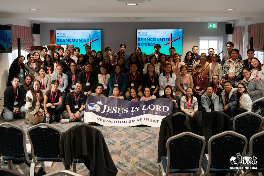 Jesus Is Lord Church Worldwide UK posing for a photo at their most recent 2025 conference.