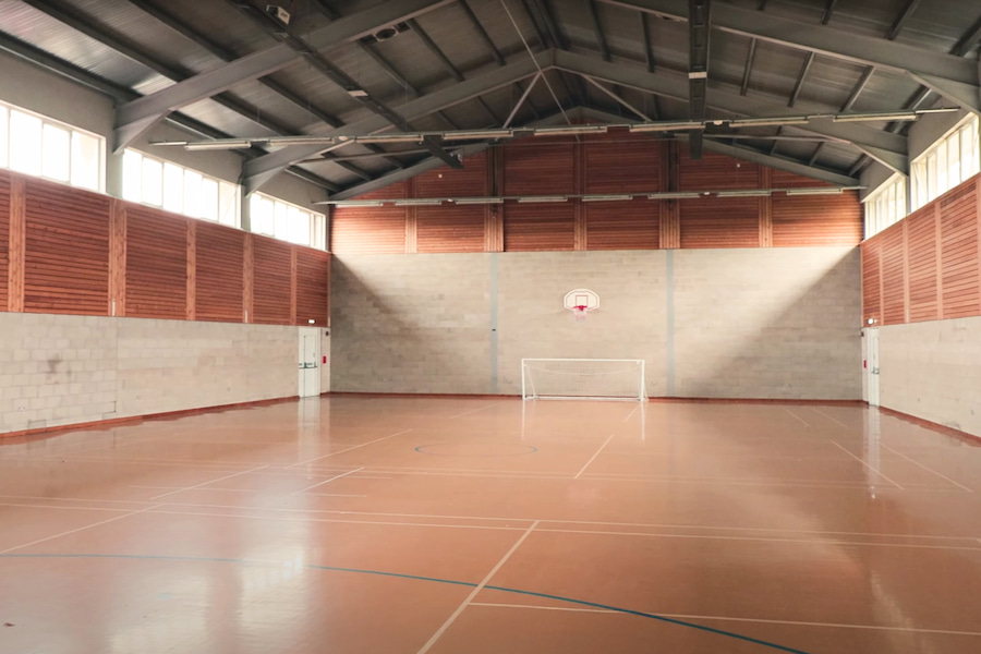 The Sports Hall.